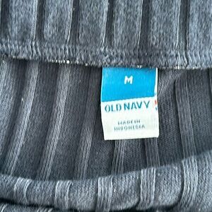 Long, navy “sweater” skirt